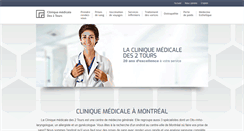 Desktop Screenshot of clinique2tours.com