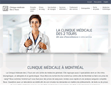 Tablet Screenshot of clinique2tours.com